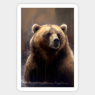 Arctic Kodiak Bear Magnet